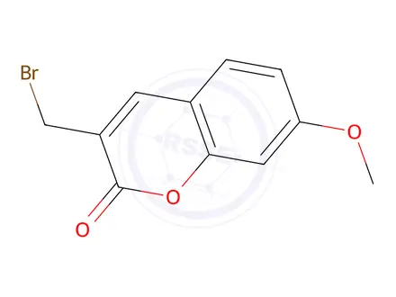 Chemical structure of 3-(Bromomethyl)-7-methoxy-2H-chromen-2-one