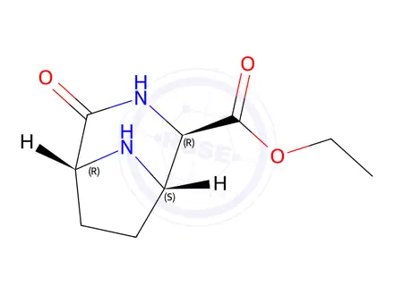 Chemical structure of Ethyl (1S,2R,5R)-4-oxo-3,8-diazabicyclo[3.2.1]octane-2-carboxylate