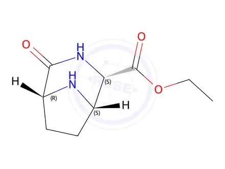 Chemical structure of Ethyl (1S,2S,5R)-4-oxo-3,8-diazabicyclo[3.2.1]octane-2-carboxylate