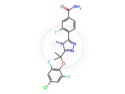 Chemical structure of Clofutriben