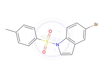 Chemical structure of 5-Bromo-1-[(4-methylphenyl)sulfonyl]-1H-indole