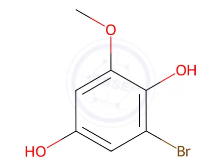 Chemical structure of 2-Bromo-6-methoxybenzene-1,4-diol