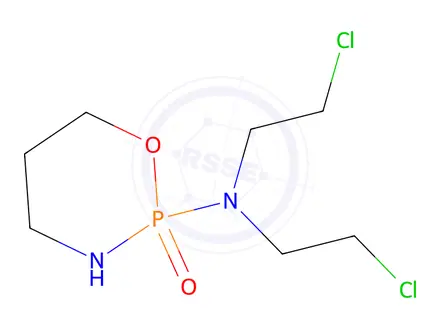 Chemical structure of Cyclophosphamide