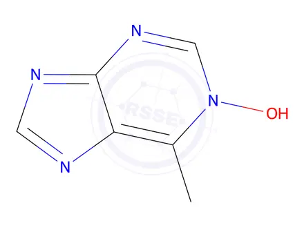 Chemical structure of 1H-Purine, 6-methyl-, 1-oxide (9CI)