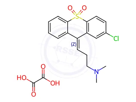 Chemical structure of Chlorprothixene Impurity 9 Oxalate (Mixture of E/Z-isomers)