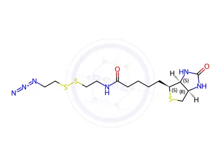 Chemical structure of Azide-C2-SS-C2-biotin