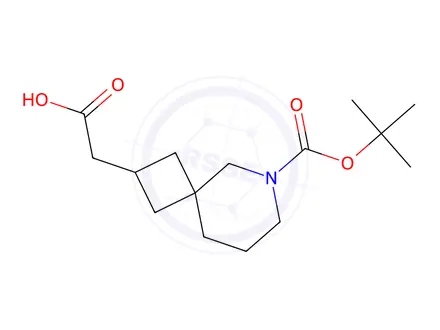 Chemical structure of 2-(6-(Tert-butoxycarbonyl)-6-azaspiro[3.5]Nonan-2-yl)acetic acid