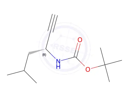 Chemical structure of tert-Butyl (R)-(5-methylhex-1-yn-3-yl)carbamate