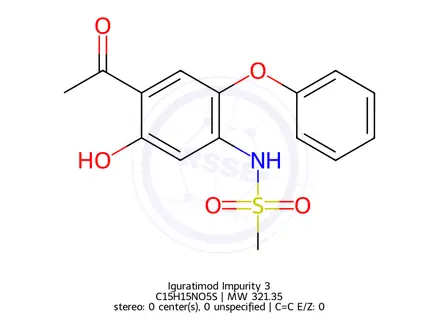 Chemical structure of Iguratimod Impurity 140