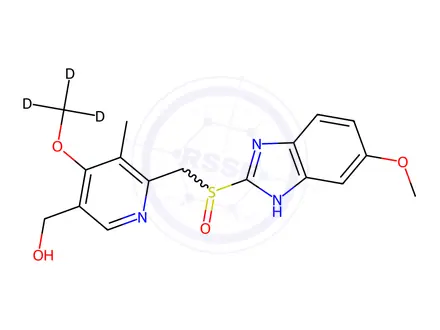 Chemical structure of 5-Hydroxy Omeprazole-d3