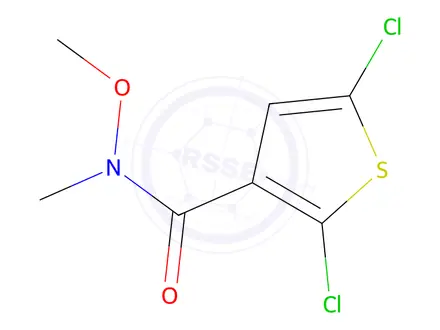 Chemical structure of 2,5-Dichloro-N-methoxy-N-methylthiophene-3-carboxamide