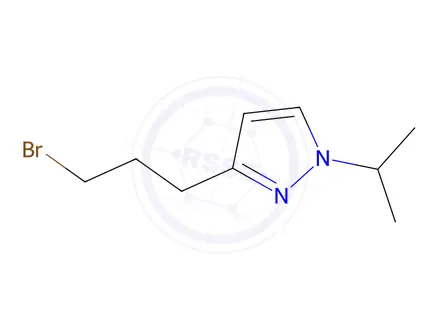 Chemical structure of 3-(3-Bromopropyl)-1-isopropyl-1h-pyrazole