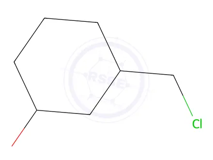 Chemical structure of 3-(chloromethyl)cyclohexan-1-ol