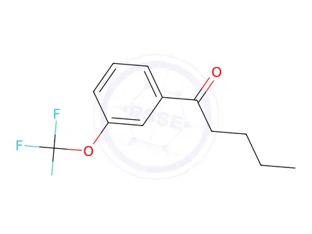 Chemical structure of 1-(3-(Trifluoromethoxy)phenyl)pentan-1-one