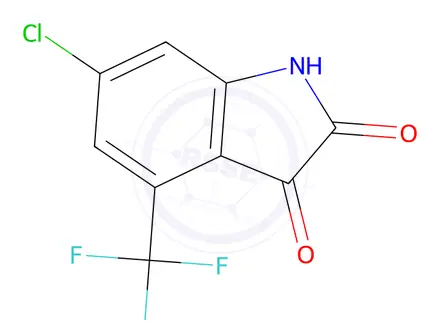 Chemical structure of 6-chloro-4-(trifluoroMethyl)indoline-2,3-dione