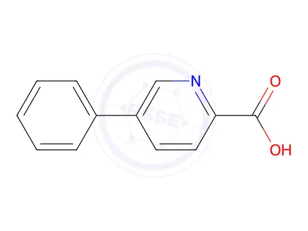 Chemical structure of 5-Phenylpicolinic Acid