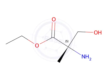 Chemical structure of (S)-Ethyl 2-amino-3-hydroxy-2-methylpropanoate