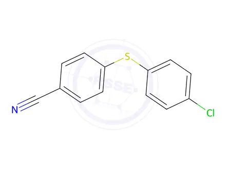 Chemical structure of 4-[(4-Chlorophenyl)sulfanyl]benzonitrile
