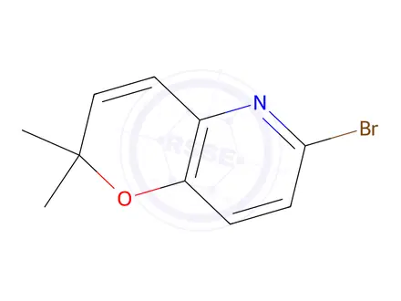 Chemical structure of 6-Bromo-2,2-dimethyl-2H-pyrano[3,2-b]pyridine
