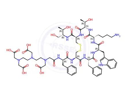 Chemical structure of Pentetreotide