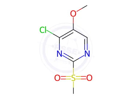 Chemical structure of 4-Chloro-5-methoxy-2-methylsulfonylpyrimidine