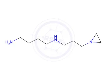Chemical structure of N(1)-aziridinylspermidine