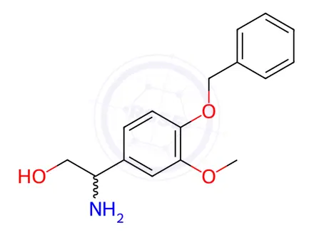 Chemical structure of 2-Amino-2-(3-methoxy-4-phenylmethoxyphenyl)ethanol