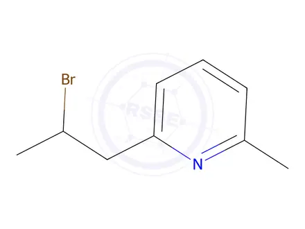 Chemical structure of 2-(2-Bromopropyl)-6-methylpyridine