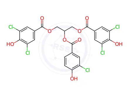 Chemical structure of Agaricoglyceride B