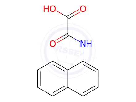 Chemical structure of 2-?(1-?naphthalenylamino)?-?2-?oxo-Acetic acid