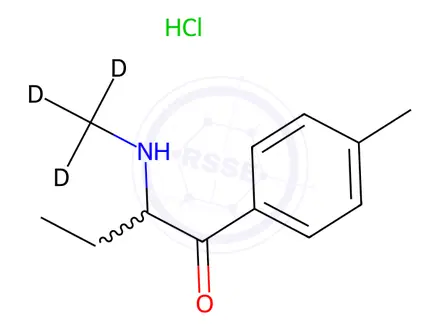 Chemical structure of 4-Methyl Buphedrone-d3 Hydrochloride