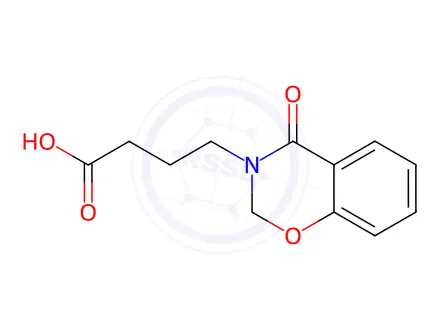 Chemical structure of 4-(4-Oxo-2H-benzo[e][1,3]oxazin-3(4H)-yl)butanoic acid