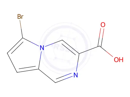 Chemical structure of 6-Bromo-pyrrolo[1,2-a]pyrazine-3-carboxylic acid