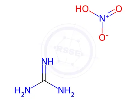 Chemical structure of Guanidine nitrate
