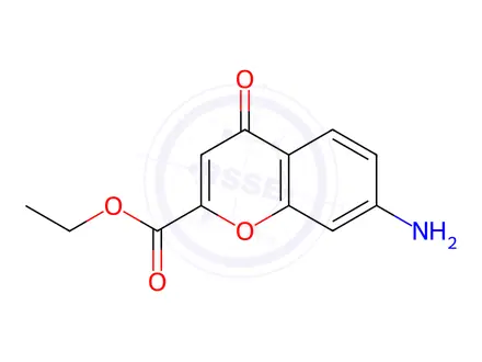 Chemical structure of Ethyl 7-amino-4-oxo-4H-chromene-2-carboxylate