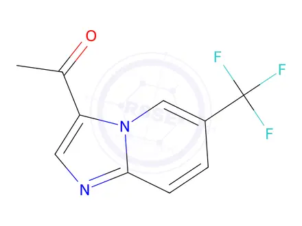 Chemical structure of 1-(6-(Trifluoromethyl)imidazo[1,2-a]pyridin-3-yl)ethanone