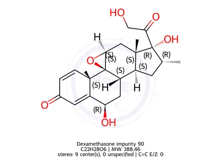Chemical structure of Dexamethasone Impurity 90