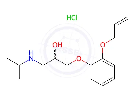 Chemical structure of Oxprenolol hydrochloride