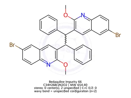 Chemical structure of Bedaquiline Impurity 123