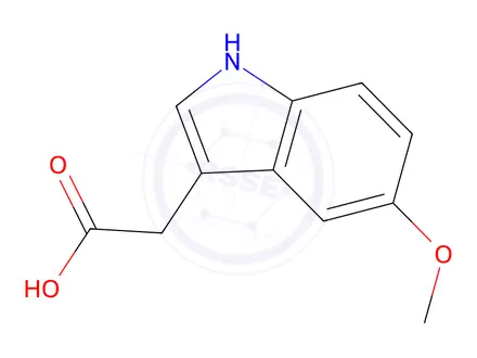 Chemical structure of 5-Methoxyindole-3-acetic acid