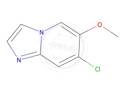 Chemical structure of 7-Chloro-6-methoxyimidazo[1,2-a]pyridine