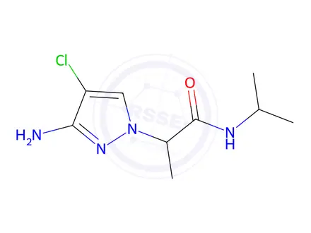 Chemical structure of 2-(3-Amino-4-chloro-1h-pyrazol-1-yl)-N-isopropylpropanamide