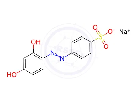 Chemical structure of Acid Orange 6