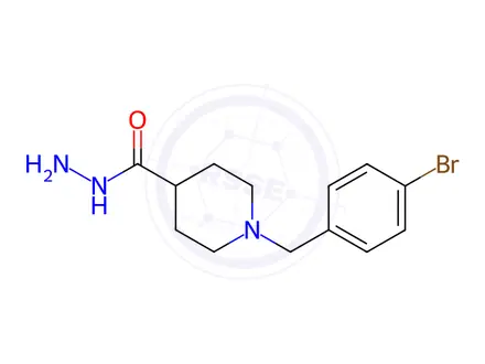 Chemical structure of 1-(4-Bromobenzyl)piperidine-4-carbohydrazide