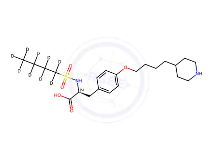 Chemical structure of Tirofiban-d9