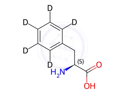 Chemical structure of L-Phenyl-d5-alanine