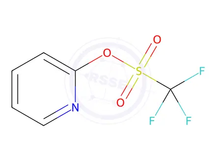 Chemical structure of 2-Pyridyl Trifluoromethanesulfonate