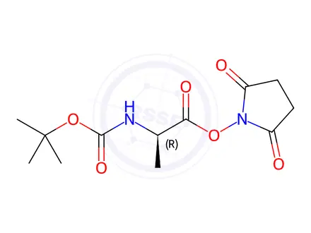 Chemical structure of Boc-D-Ala-OSu