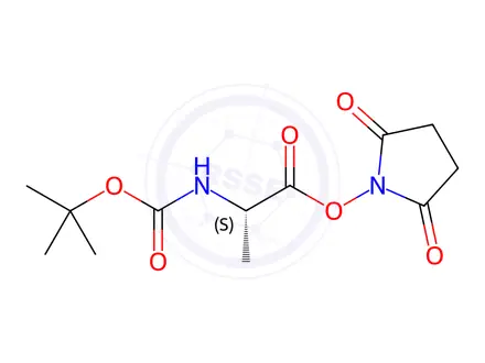 Chemical structure of Boc-Ala-OSu