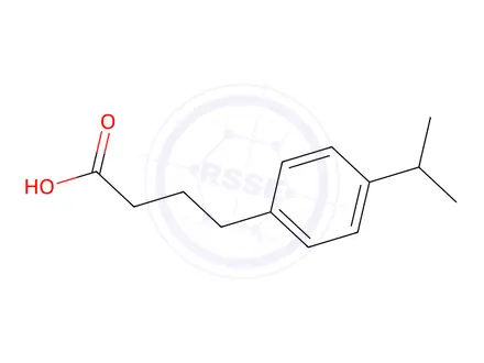 Chemical structure of 4-[4-(Propan-2-yl)phenyl]butanoic acid